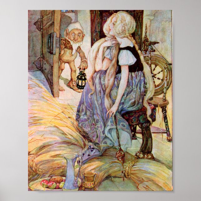Vintage Rumpelstiltskin Illustration Poster (Framsidan)