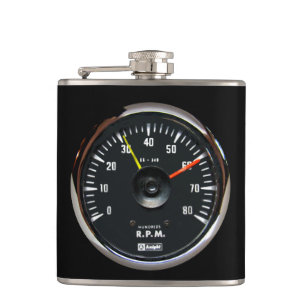 Vintage Rund analog automatisk takometerkolv Fickplunta