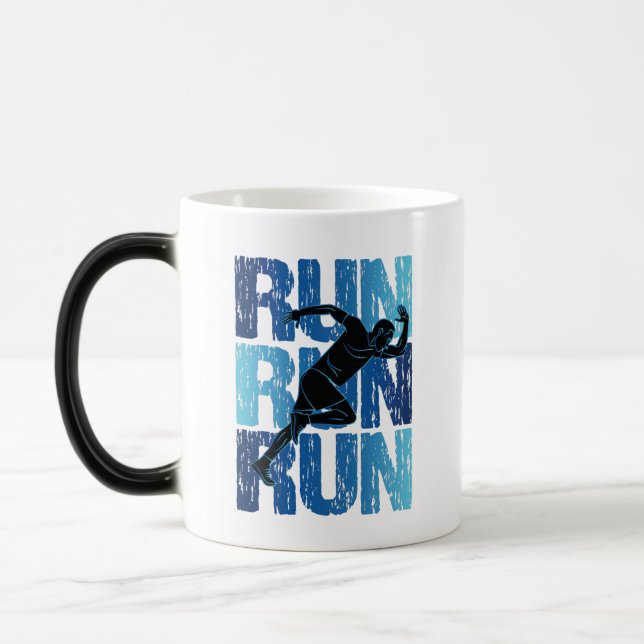 Vintage Runner - Run Run Run Magisk Mugg (Vänster)