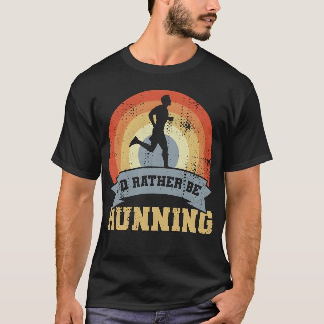 Vintage Running Quote family T Shirt (Framsida)