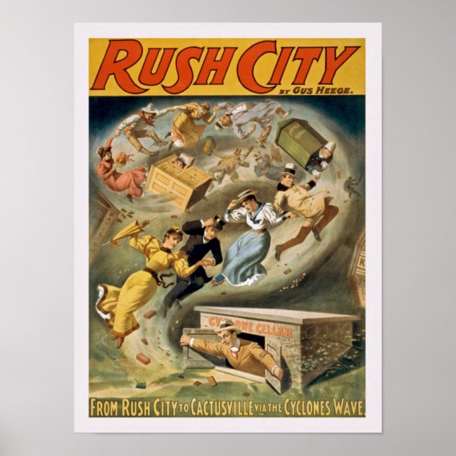 Vintage Rush City Poster (Framsidan)