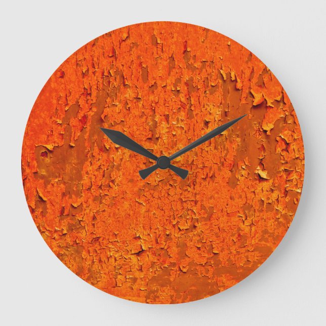 Vintage Rust: Gamla texturerade Yta Stor Klocka (Framsida)