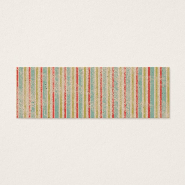 Vintage Rustic Beach Summer Rand Litet Visitkort (Framsidan)