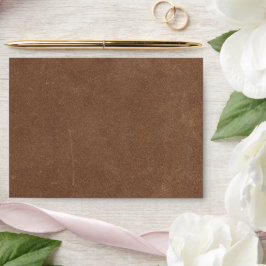 Vintage Rustic Brown Faux Leather