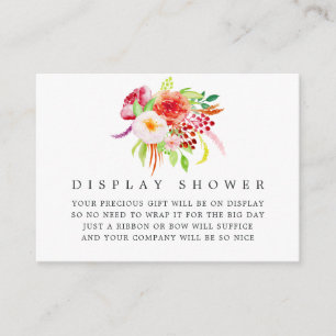 Vintage Rustic Charm Baby Shower Visning Shower Tilläggskort