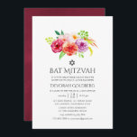 Vintage Rustic Charm Bat mitzvah Inbjudningar<br><div class="desc">Vintage stil är en bat mitzvah inbjudan med burgundy-marsala nyanser,   och lila designad för att snabbt och enkelt kunna anpassas till dina händelsespecifikationer.</div>