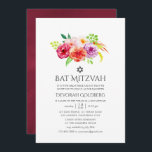 Vintage Rustic Charm Bat mitzvah Inbjudningar<br><div class="desc">Vintage stil är en bat mitzvah inbjudan med burgundy-marsala nyanser,   och lila designad för att snabbt och enkelt kunna anpassas till dina händelsespecifikationer.</div>
