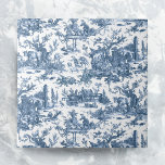 Vintage Rustic Farm Fransk Toile-Blue & White Kakelplatta<br><div class="desc">Den här vackra,  återskapade Fransken i vintage,  som är daterad runt 1780-talet,  har scener av ett roligt,  rustiskt jordbruk,  inklusive djur,  gamla ruiner,  stugor och bönder som arbetar och spelar i blått på vit bakgrund.</div>