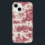 Vintage Rustic Farm Fransk Toile-Red & Tan<br><div class="desc">Den här vackra Fransken av den nya vintagen i jouy mönster, daterad ca 1780-talet, innehåller scener av glad, rustik jordbrukstid, inklusive djur, gamla ruiner, stugor och bönder som arbetar och leker i burgandött och brun.</div>