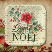 Vintage Rustic Fransk Joyeux Noel