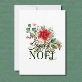 Vintage Rustic Fransk Joyeux Noel Meddelande