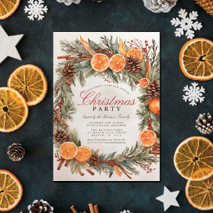 Vintage Rustic jul Party: Nostalgiskt elegance Inbjudningar