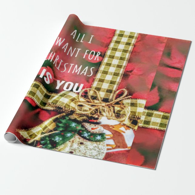 Vintage Rustic jul Presentpapper (Utrullad)