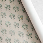 Vintage Rustic julLaurel Presentpapper<br><div class="desc">stil julklapp i anpassningsbar-designad vintage med vattenfärgad julklapp på rustic kraft stil papper.</div>