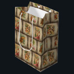 Vintage Rustic Old World Pappa jul Collage<br><div class="desc">En festlig tippad samling av antika julkortsillustrationer med gamla Pappa jul i ornatband ge presenter till lycklig barn. Varje platta är en rik som är utsatt för en svår sepia. Mönster är sömlöst och skalbart.</div>