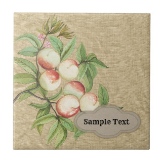 Vintage Rustic Peach Farmstand Kakelplatta