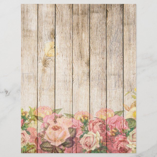 Vintage Rustic Romantic Ro Wood (Framsida)