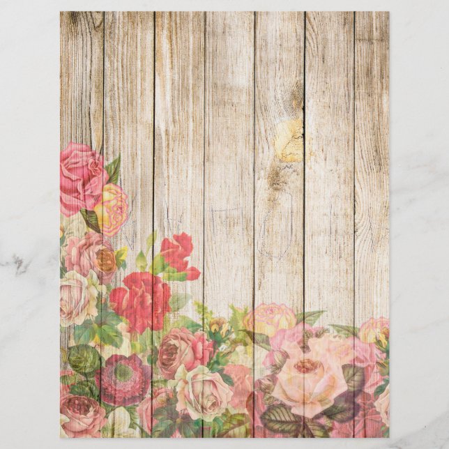 Vintage Rustic Romantic Ro Wood (Framsida)