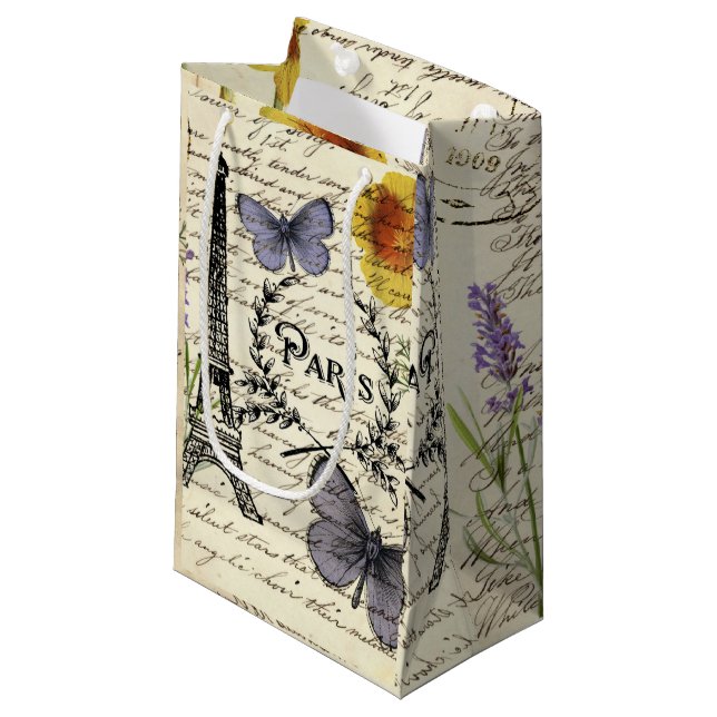 vintage rustik fransk eiffeltorn Paris-fest (Framsidan Vinklad)