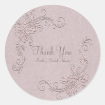 Vintage Rustik Glamour Elegant Ros Bröllopspresent