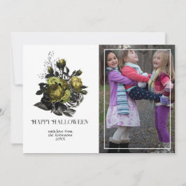 Vintage Rustik Halloween Skog Julkort