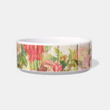 Vintage Rustik Romantiska Rosor Trä