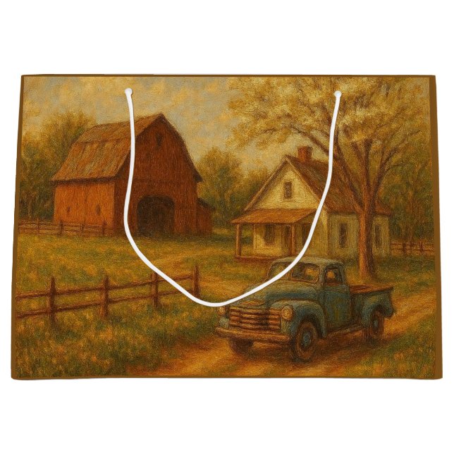 Vintage/rustik vår bondgård  (Framsidan)