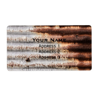 Vintage Rusty Metall Fraktsedel