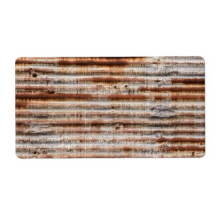 Vintage Rusty Metall Fraktsedel