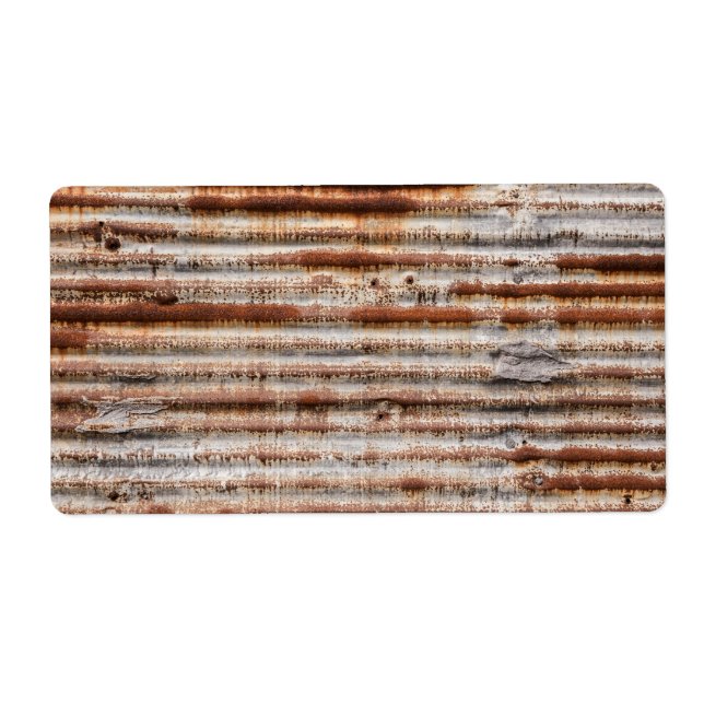 Vintage Rusty Metall Fraktsedel (Framsidan)