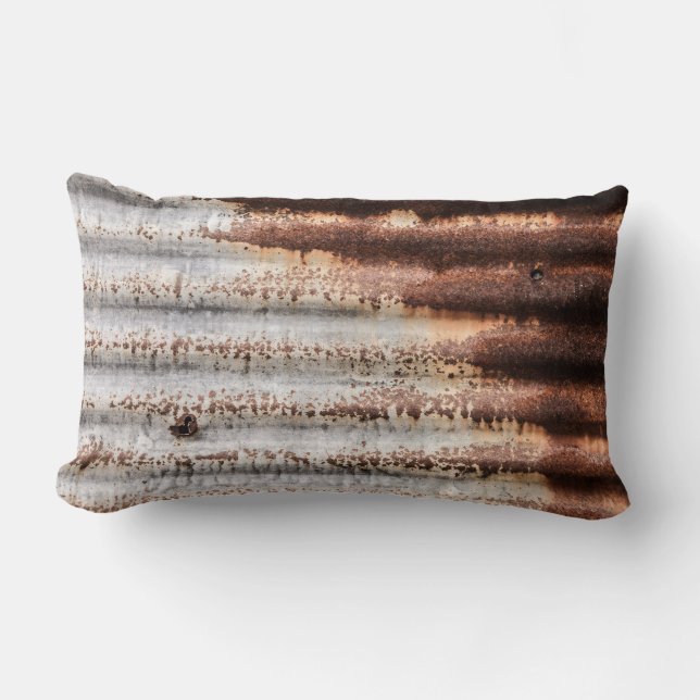 Vintage Rusty Metall Lumbarkudde (Framsida)