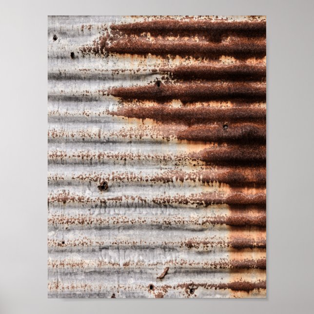 Vintage Rusty Metall Poster (Framsidan)