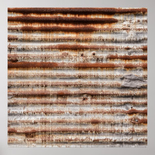 Vintage Rusty Metall Poster