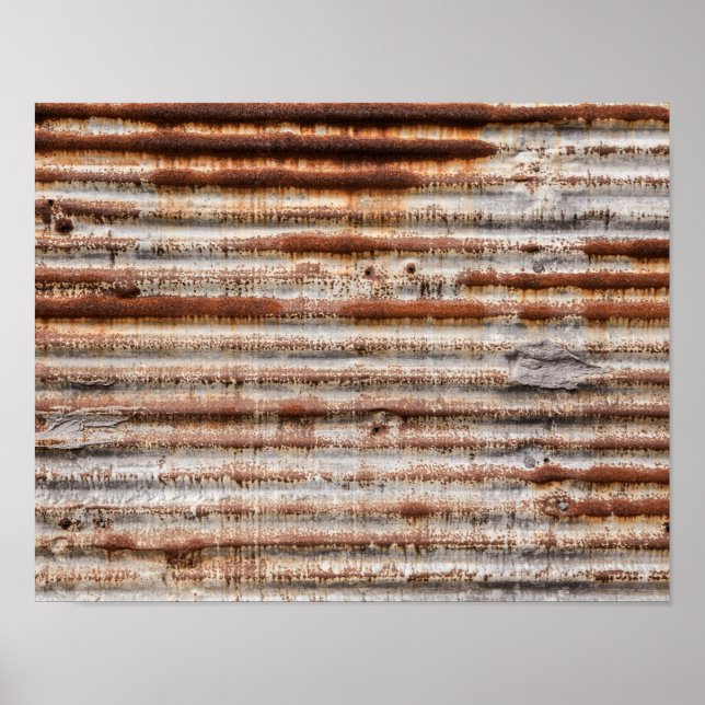 Vintage Rusty Metall Poster (Framsidan)