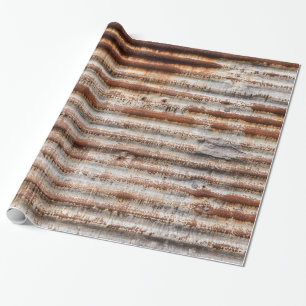 Vintage Rusty Metall Presentpapper