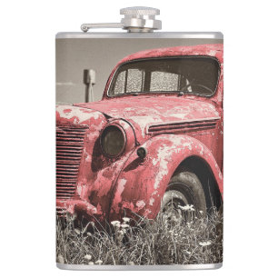 Vintage Rusty Red Lastbil-kolv Fickplunta