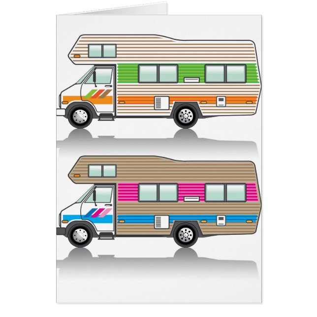 Vintage RV Hälsningskort (Framsidan)