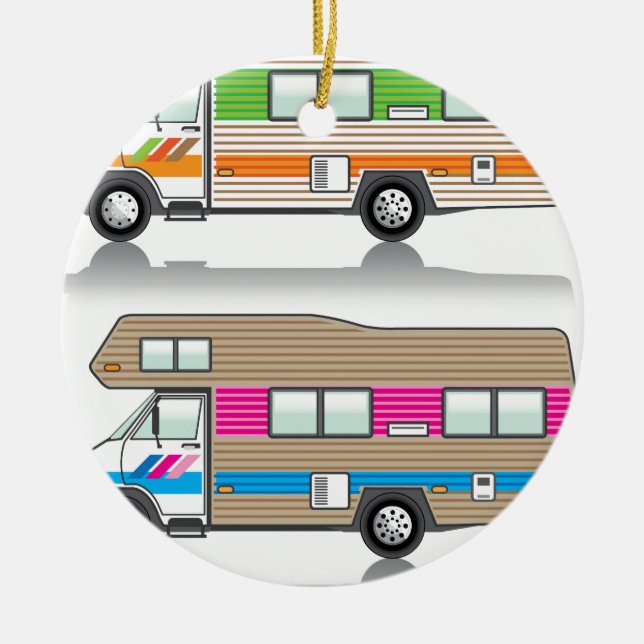 Vintage RV Julgransprydnad Keramik (Framsidan)