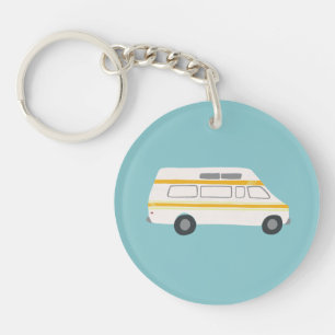 Vintage RV Van Motorhome Campervan Cute Teckning
