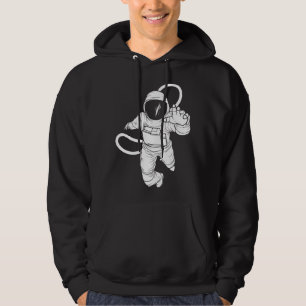 Vintage rymdastronaut hoodie