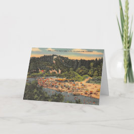 Vintage Ryska floden Strand Kort