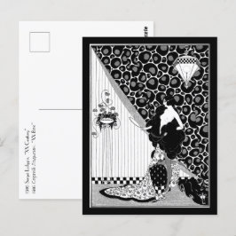 Vintage ryska skönhetsinriktningen Art nouveau Vykort