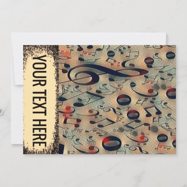 vintage rytm inbjudningar (Framsida)