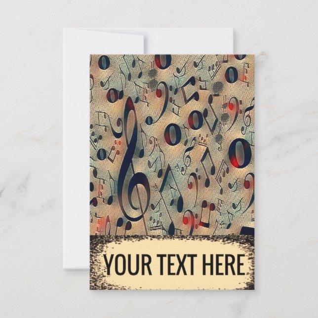 vintage rytm tack kort (Framsida)