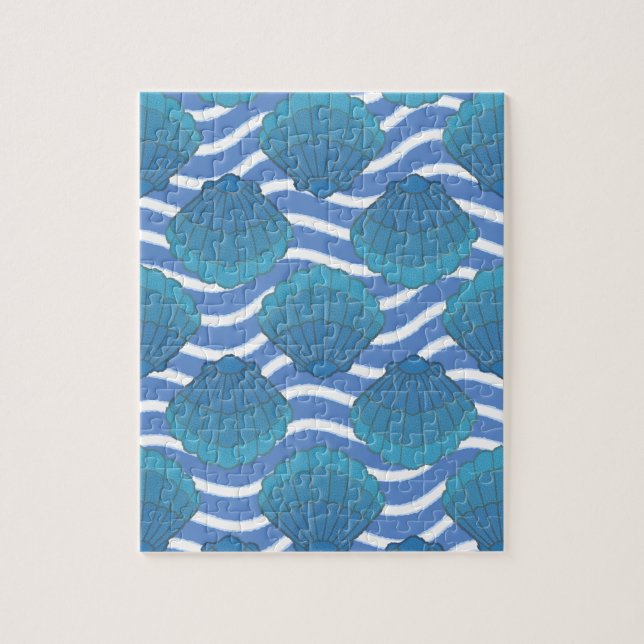 Vintage Säckskal och Vinkarare Mönster Pussel (Vertikal)