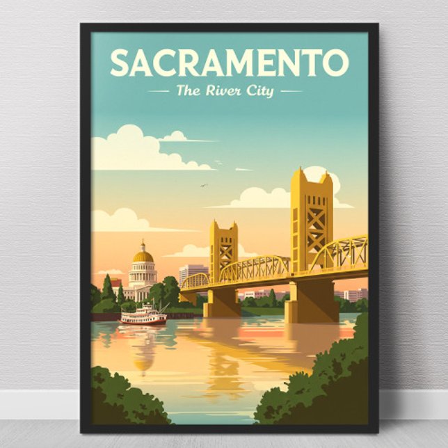 Vintage Sacramento Poster (Skapare uppladdad)