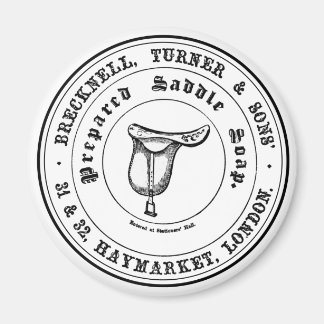 Vintage Saddle Soap Farmhouse Black & White Magnet