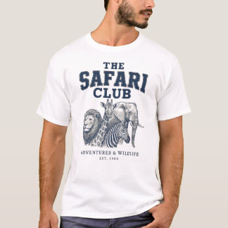 Vintage Safari Club | Wildlife Äventyr Vintage T Shirt