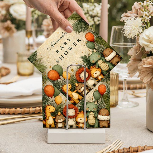 Vintage Safari Dinosaur Baby Shower Pappersservett (Skapare uppladdad)