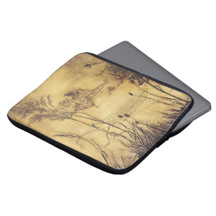 Vintage Saga, Älvor på linan av Rackham Laptop Sleeve